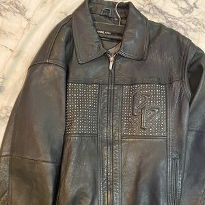 Pelle Pelle Black leather Diamond jacket